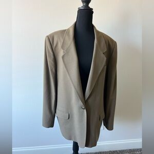 Talbots Brown Women’s Wool Blazer Size 18